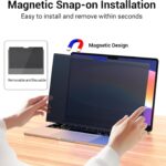 Strong Magnetic Privacy Screen Compatible with MacBook Pro 13 inch 2016-2022 M1,M2 Macbook Air 13 inch 2018-2021 M1 A1706 A1708 Upgraded Removable Screen Protector