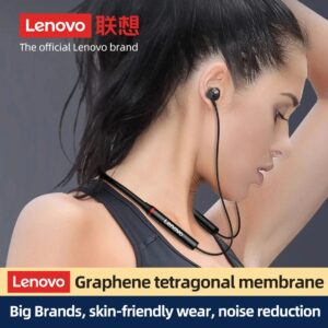 Lenovo HE05X Bluetooth 5.0 Earphones Waterproof Wireless HIFI Sound Magnetic Neckband Headset Sports